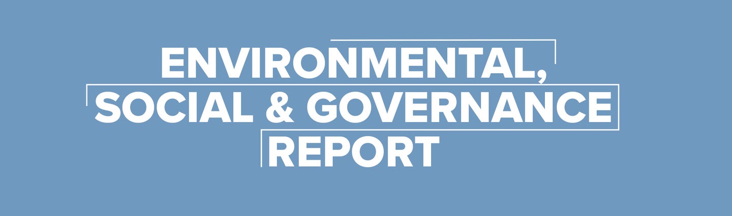 Environmental, Social & Governance Report