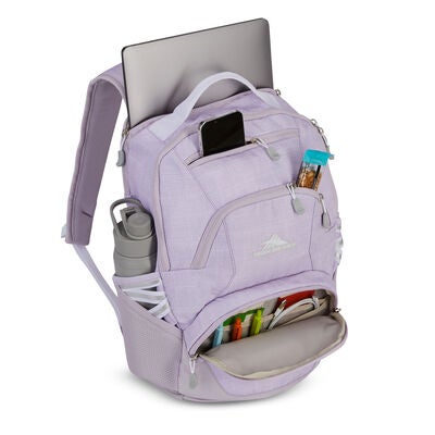 Swoop SG Backpack in the color Hushed Orchid Heather.