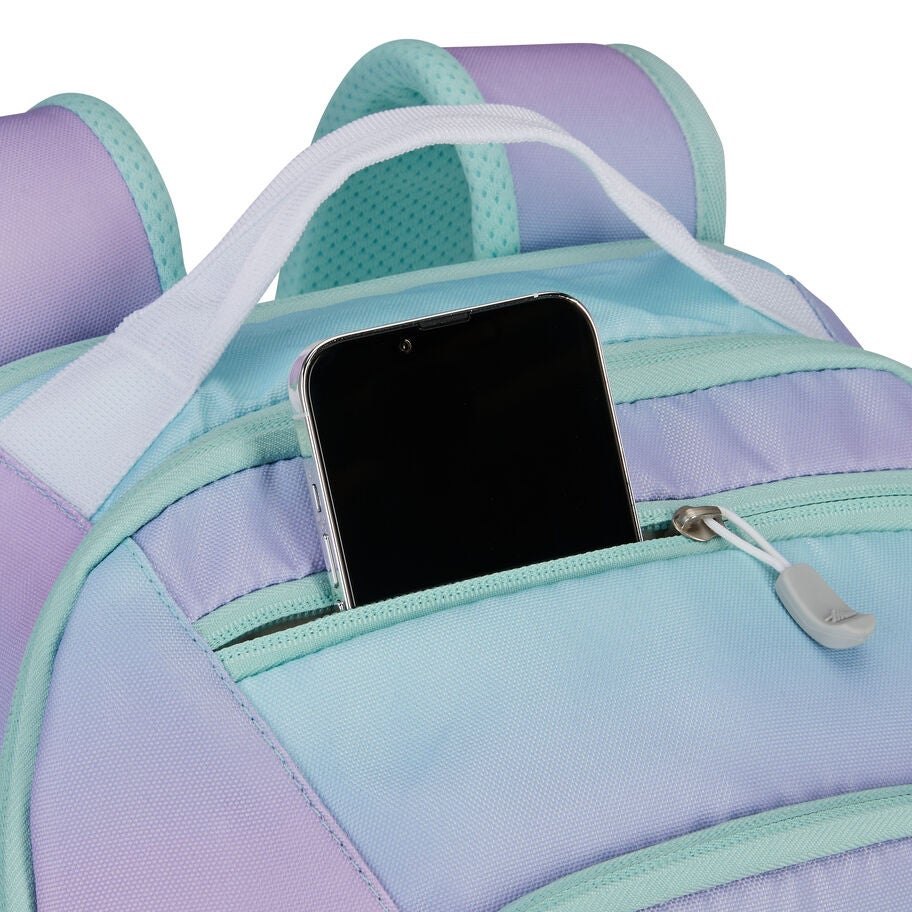 Swoop SG Backpack in the color Linear Ombre Purple/Blue. image number 2