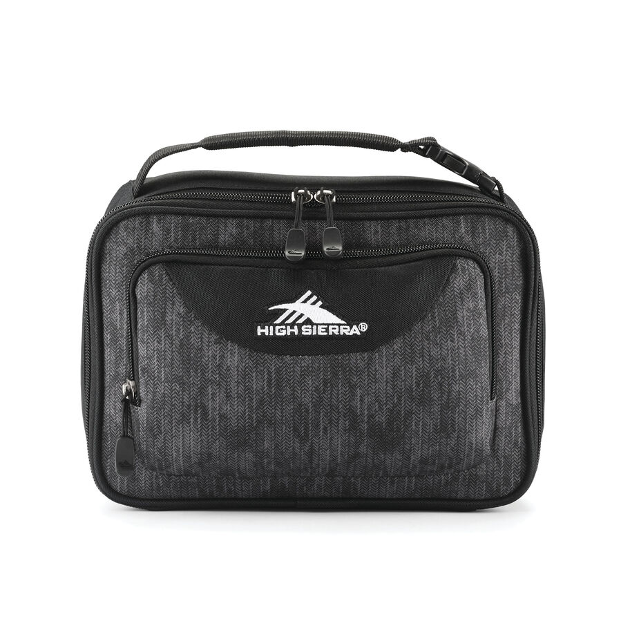 Single Compartment Lunch Bag in the color Fabric Tex/Black. image number 1