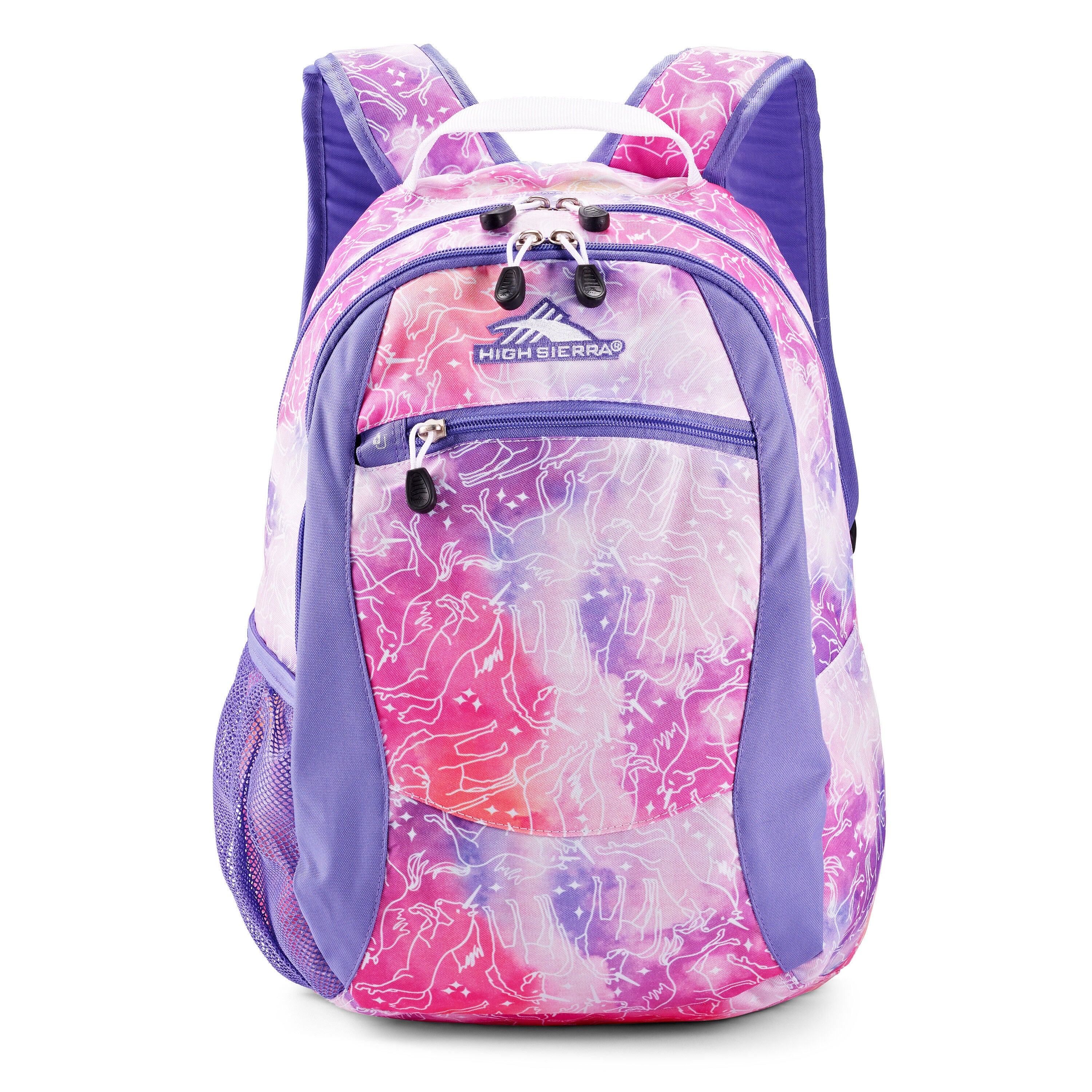 Curve Backpack in the color Unicorn Clouds/Lavender/White. image number 1