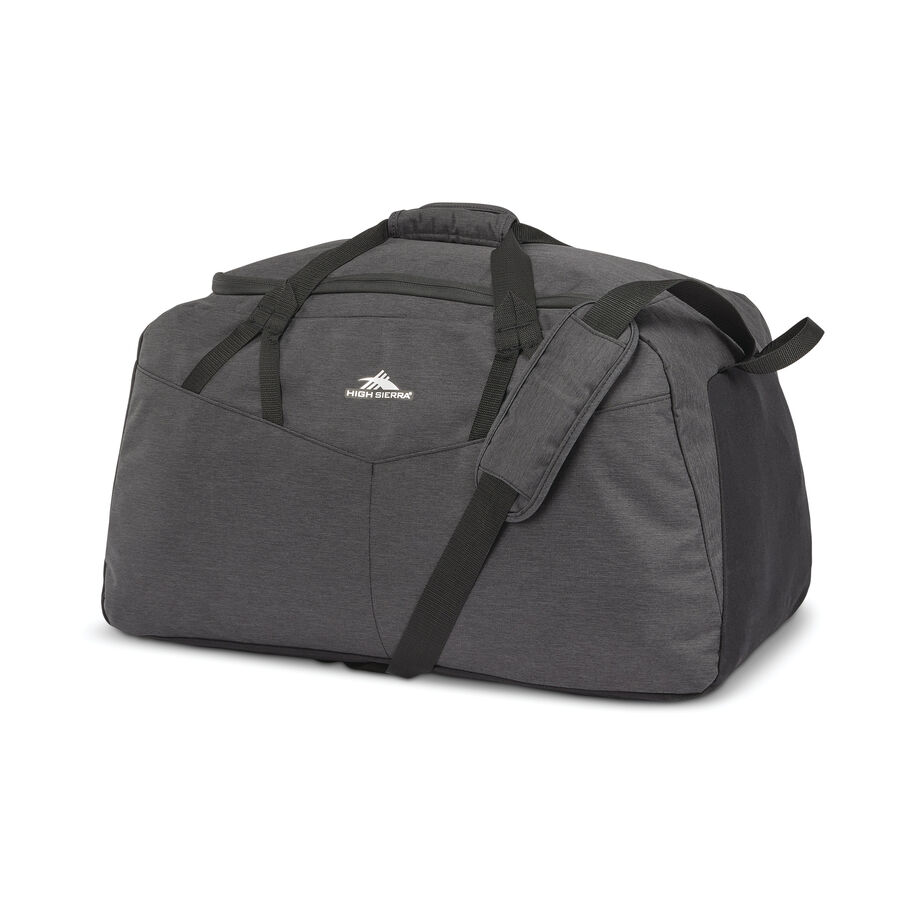 Forester Large Duffel in the color Black Heather/Black. image number 6