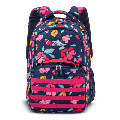 Joel Lunch Kit Backpack in the color Summer Bloom/Fuchsia.