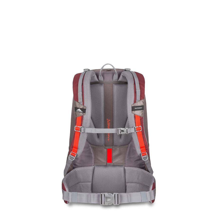 Pathway 40L Pack in the color Cranberry/Slate/Redrock. image number 2