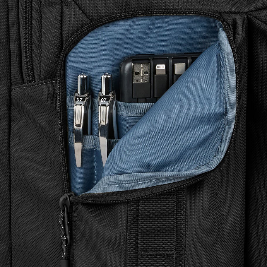 Lineage Travel Backpack in the color Black. image number 4