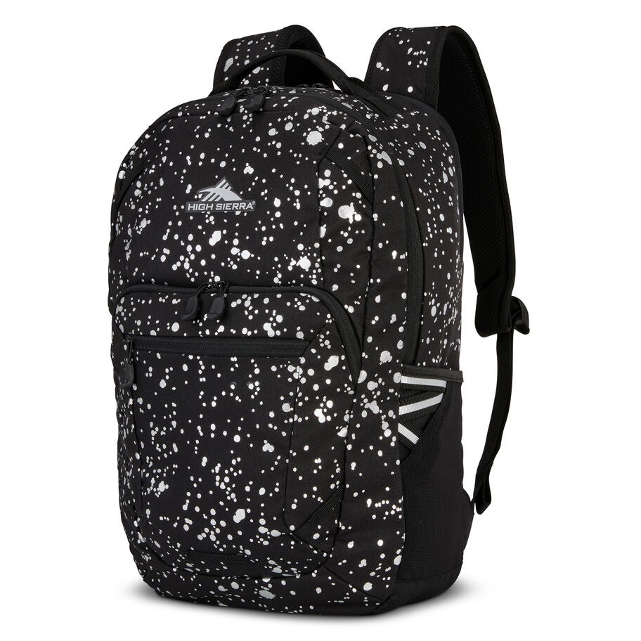 Immerse Backpack in the color Silver Splatter/Black. image number 0
