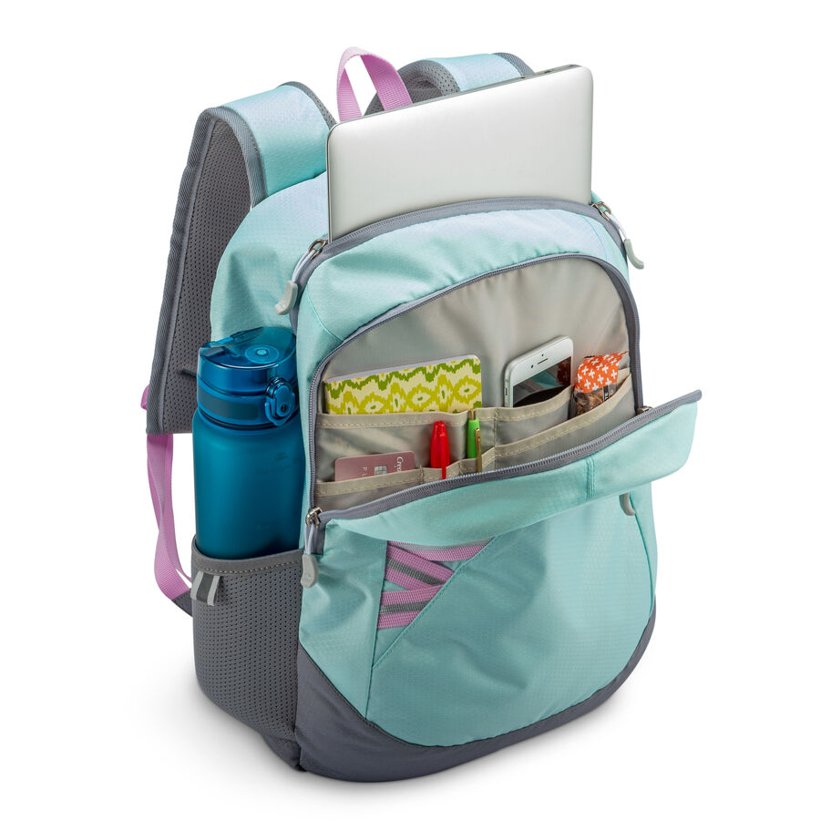 Outburst 2.0 Backpack in the color Sky Blue/Iced Lilac. image number 4