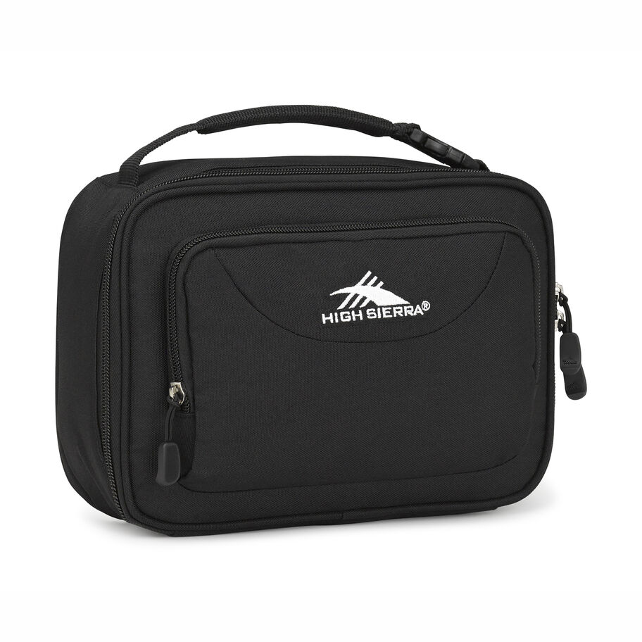 Single Compartment Lunch Bag in the color Black. image number 0