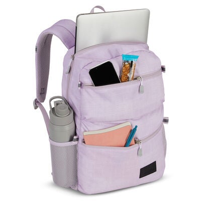 Everclass Backpack in the color Hushed Orchid Heather.