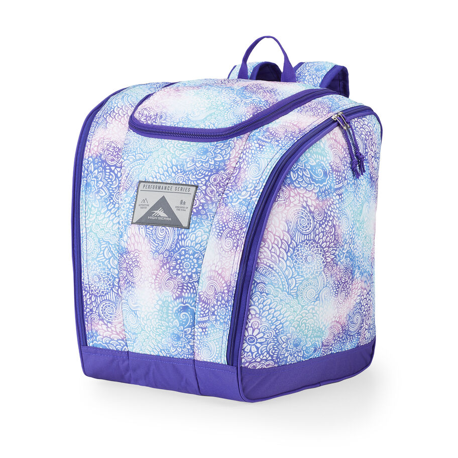 Trapezoid Boot Bag in the color Flower Daze/Deep Purple. image number 0