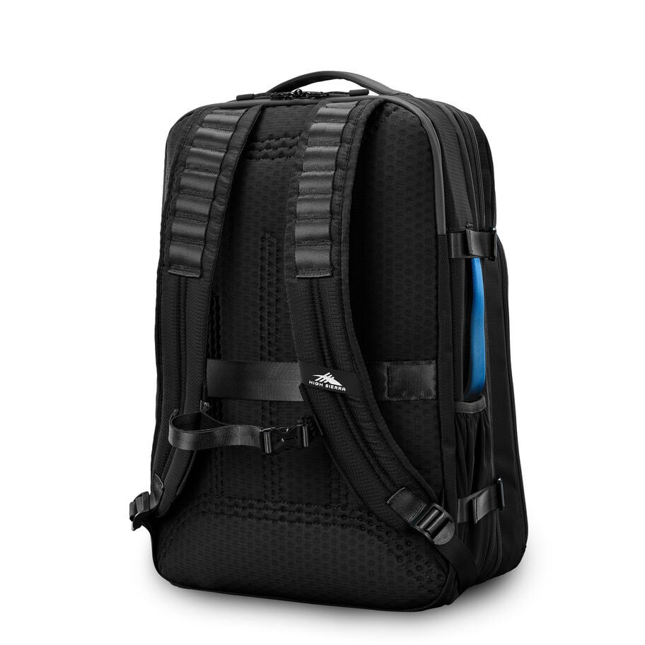 Hi-Life Travel Backpack in the color Black/Blue. image number 4
