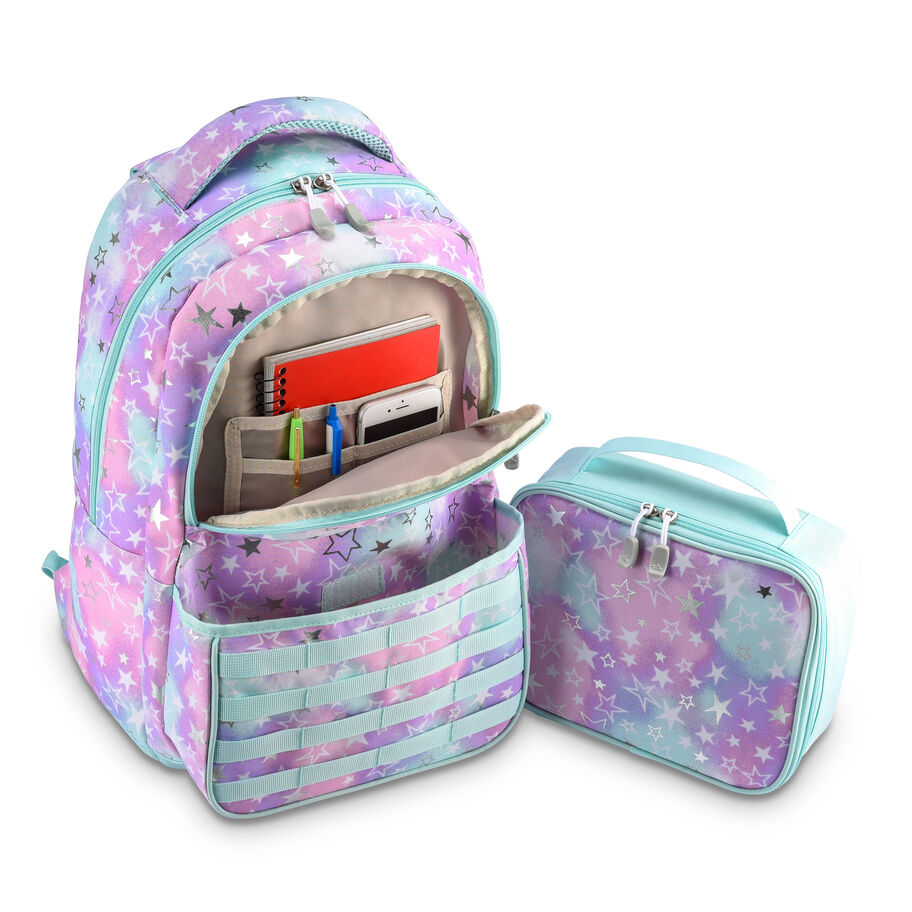 Joel Lunch Kit Backpack in the color Foil Stars. image number 4