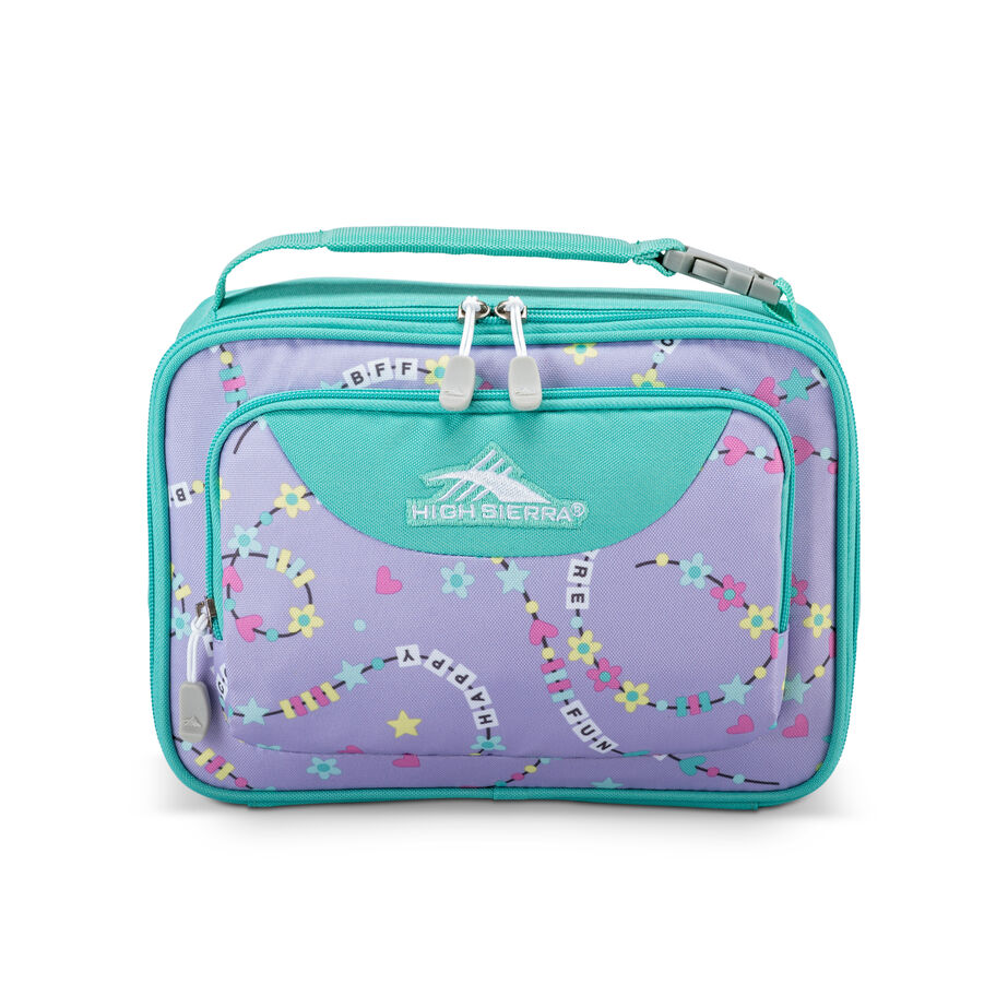 Single Compartment Lunch Bag in the color Friendship Bracelet/Aquamarine. image number 1