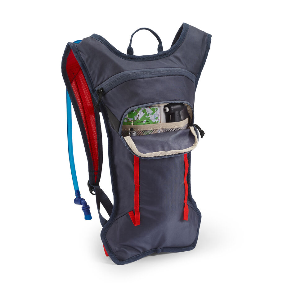 Hydrahike 2.0 4L Hydration Pack in the color Grey Blue. image number 4