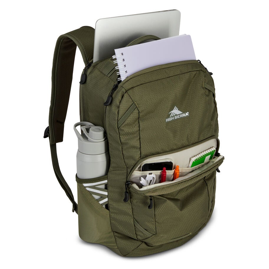 Immerse Backpack in the color Olive. image number 1