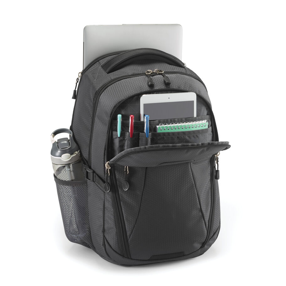 Fairlead Computer Backpack in the color Mercury/Black. image number 2