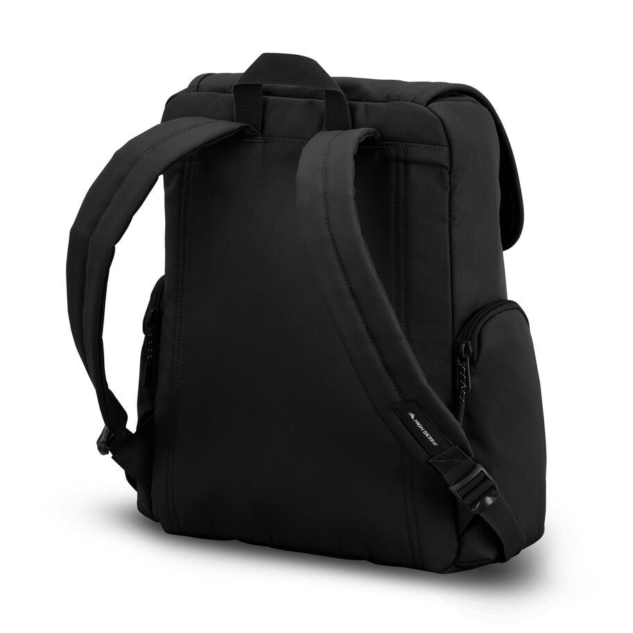 Lineage Flap Backpack in the color Black. image number 3