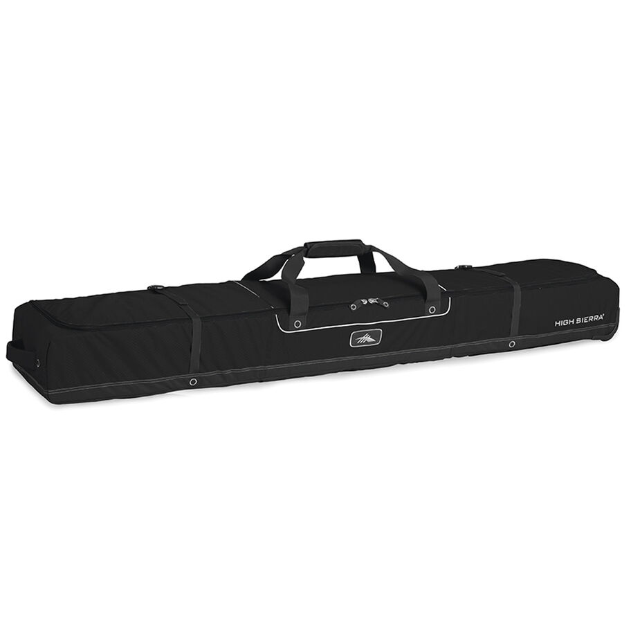 Deluxe Wheeled Double Ski Bag in the color Black/Black. image number 1