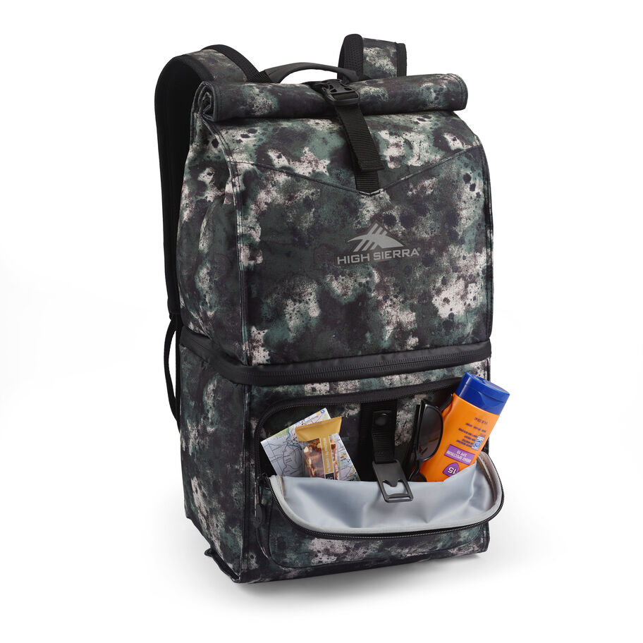 Beach N Chill Cooler Backpack in the color Urban Camo. image number 3