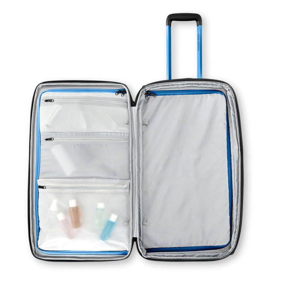 Hi-Life Medium Wheeled Duffel in the color Black/Blue. image number 3