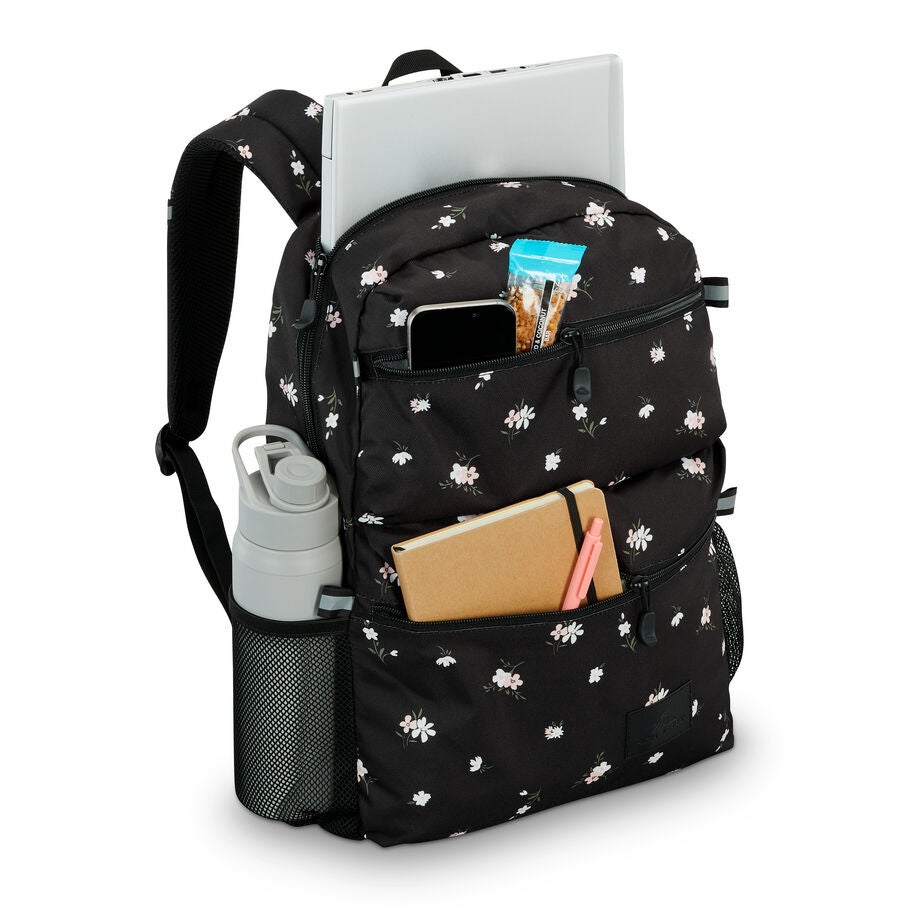 Everclass Backpack in the color Floral/Black. image number 1