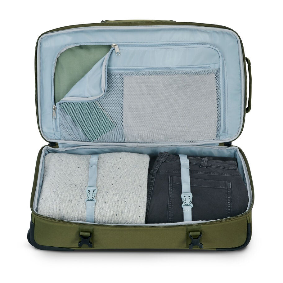 Pathsetter Carry-On Wheeled Duffel in the color Moss. image number 2