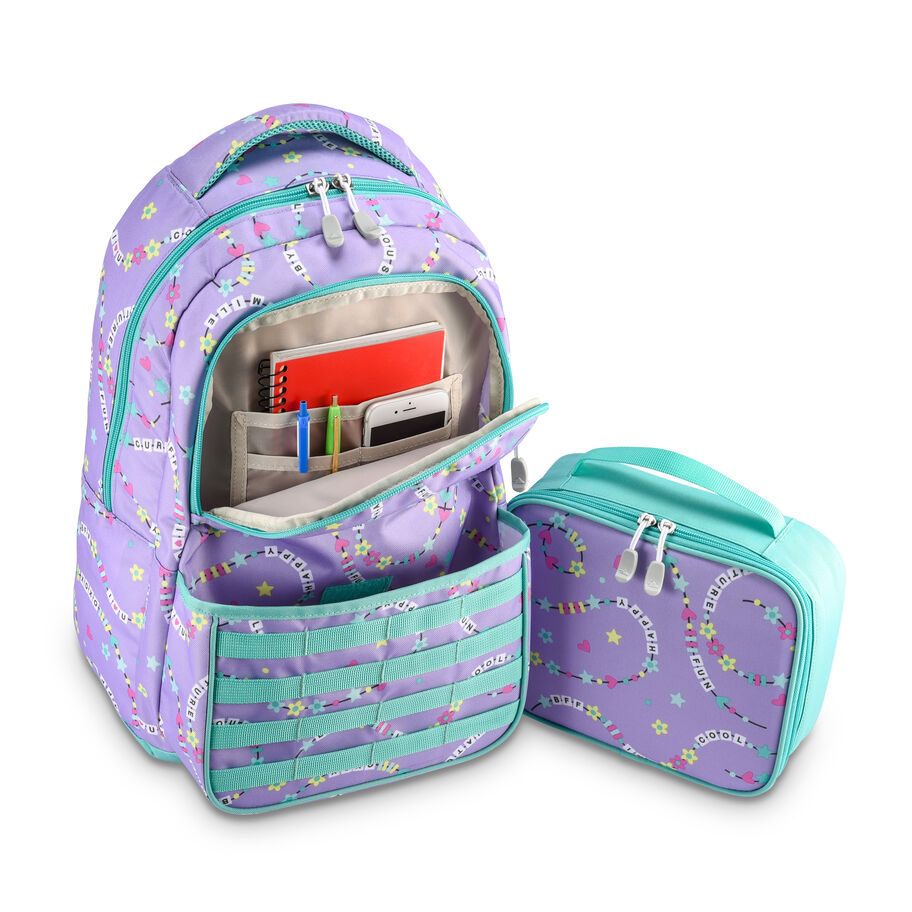 Joel Lunch Kit Backpack in the color Friendship Bracelet/Aquamarine. image number 3