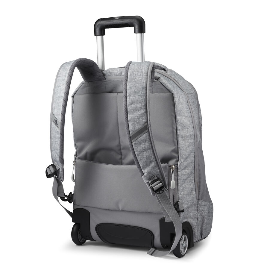 Powerglide Pro Wheeled Backpack in the color Silver Heather. image number 4