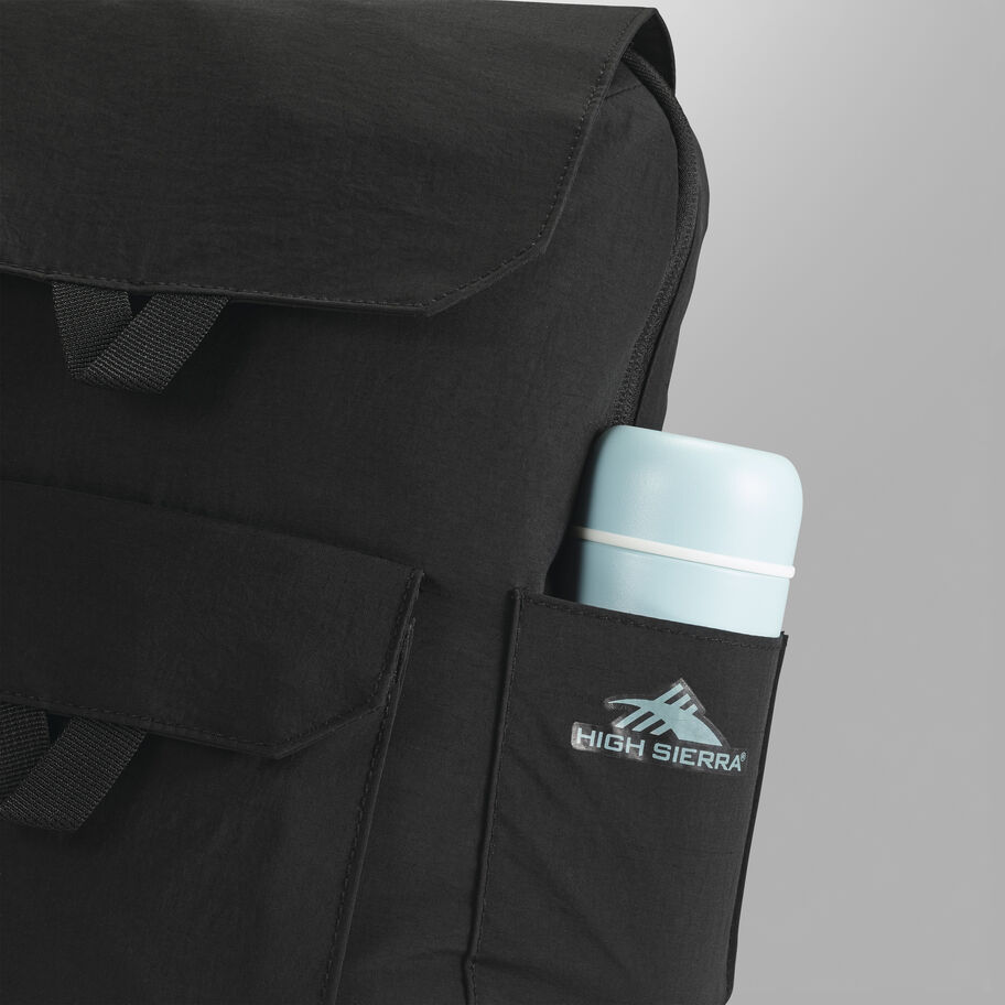 Kiera Mini Backpack in the color Black/Slate Blue. image number 5
