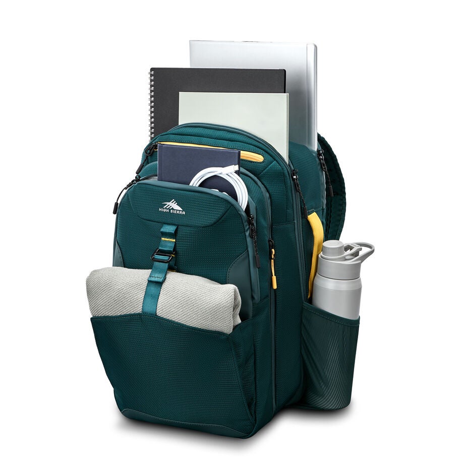 Hi-Life 3-in-1 Backpack in the color Green/Yellow. image number 1