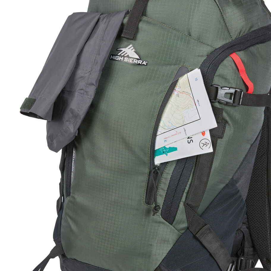 Pathway 2.0 45L Backpack in the color Forest Green/Black. image number 3