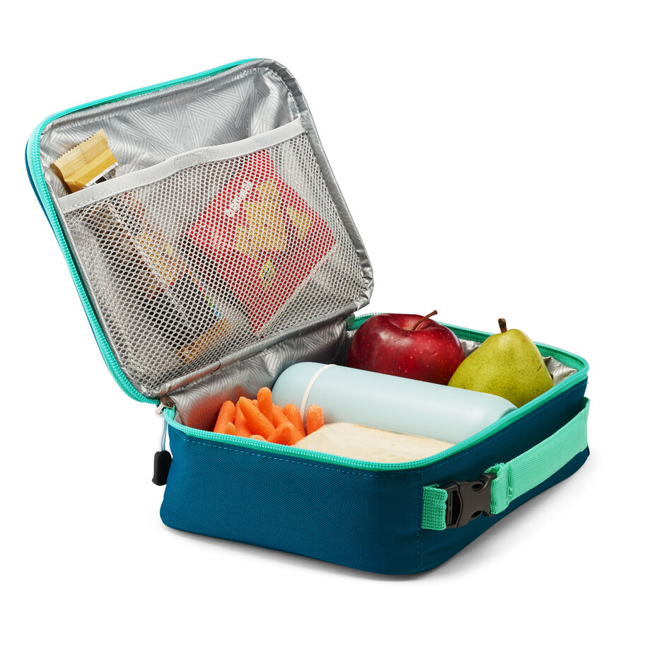 Single Compartment Lunch Bag in the color Mermaid. image number 4