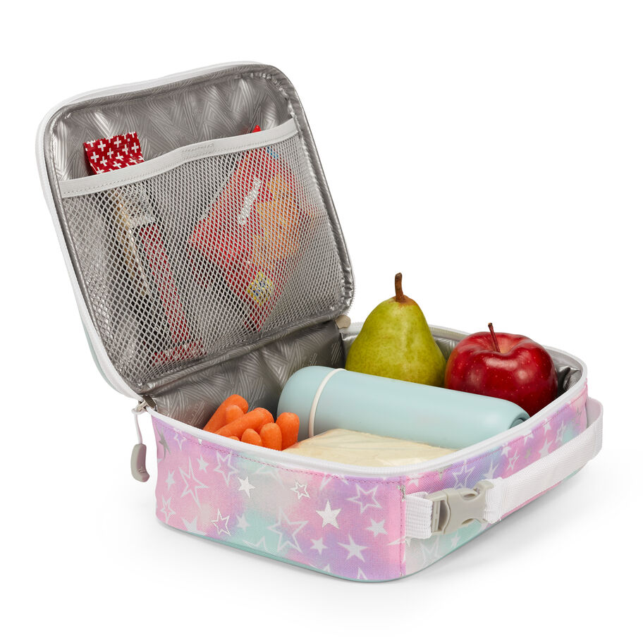 Single Compartment Lunch Bag in the color Foil Stars. image number 3