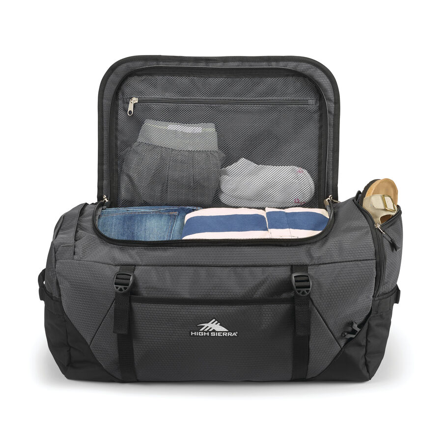 Fairlead Travel Duffel/Backpack in the color Steel Grey/Mercury/Blue. image number 3