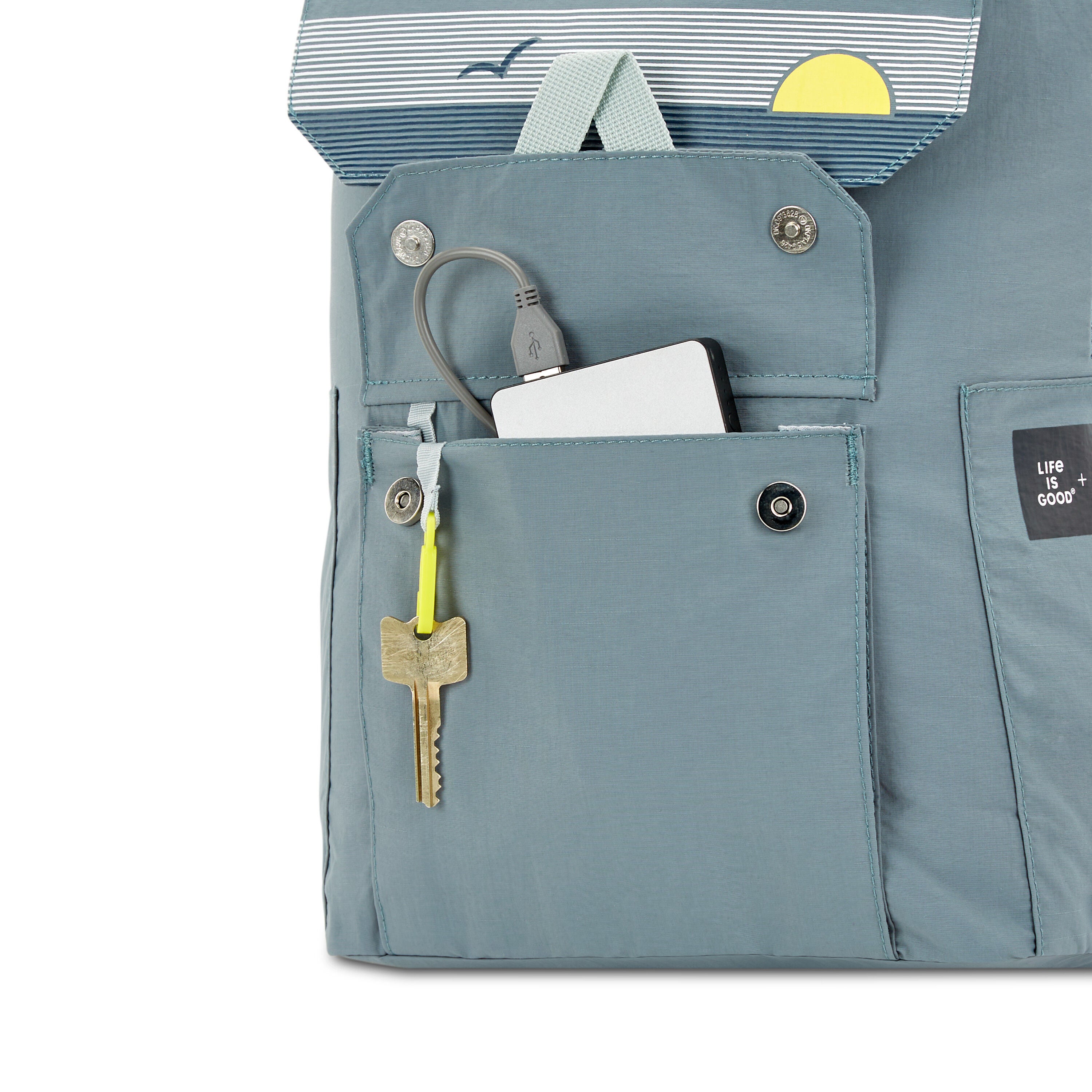 Life is good sale backpack