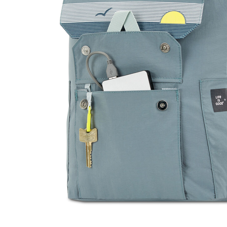 Life Is Good by High Sierra Kiera Mini Backpack in the color Slate Blue. image number 3