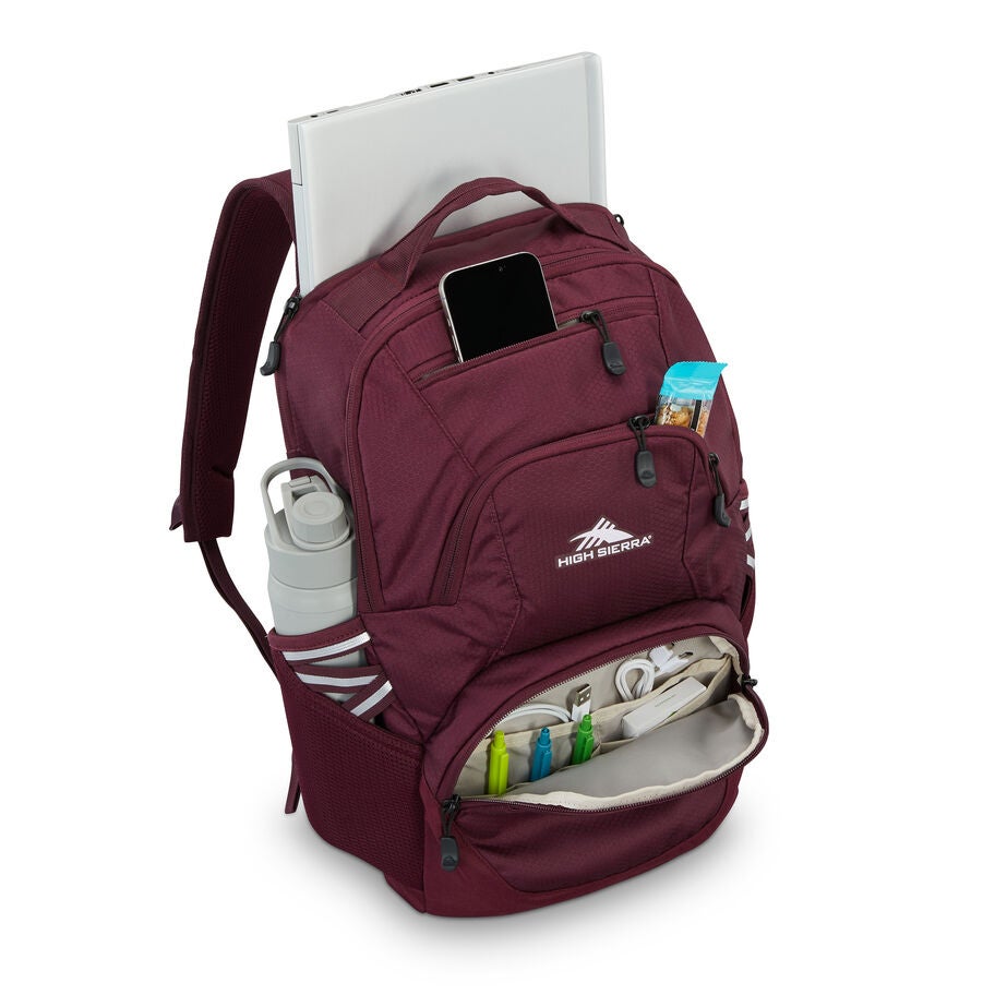 Swoop SG Backpack in the color Maroon. image number 1