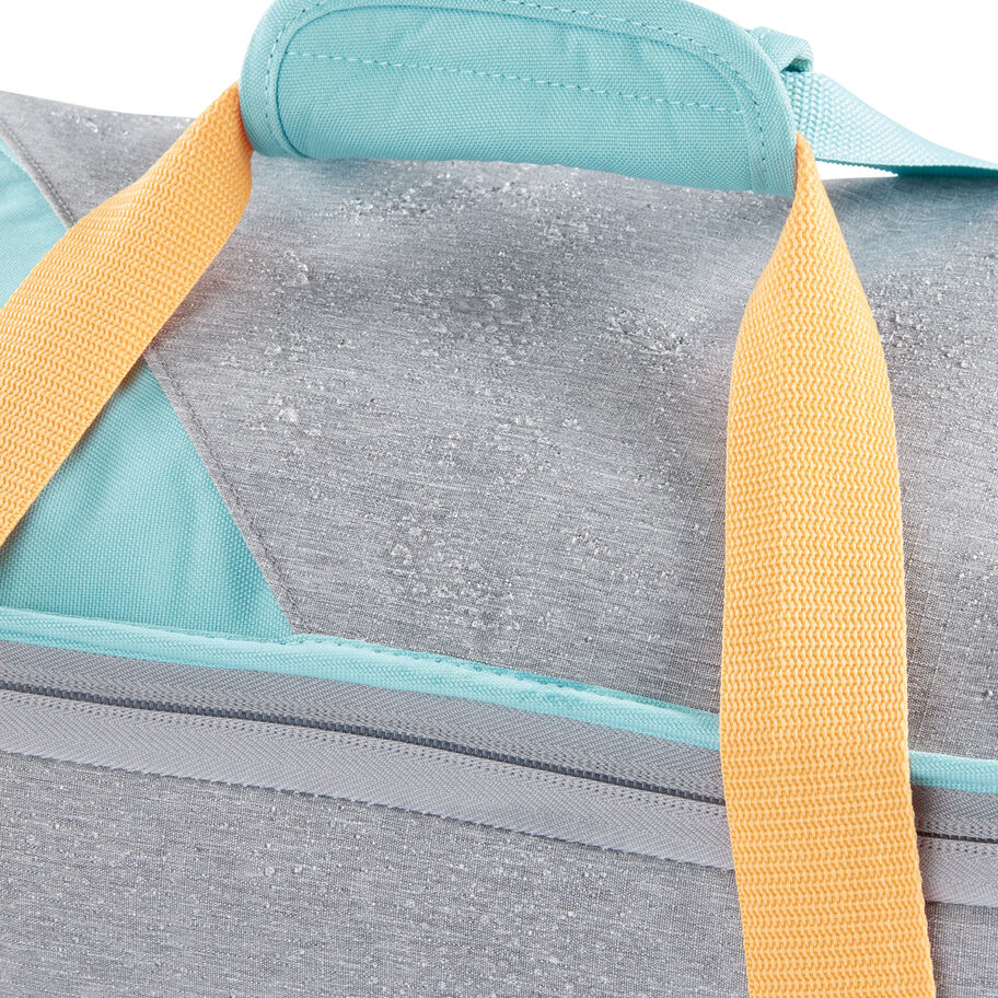 Forester 22" Wheeled Duffel in the color Grey Heather/Turquoise/Blazing Orange. image number 6