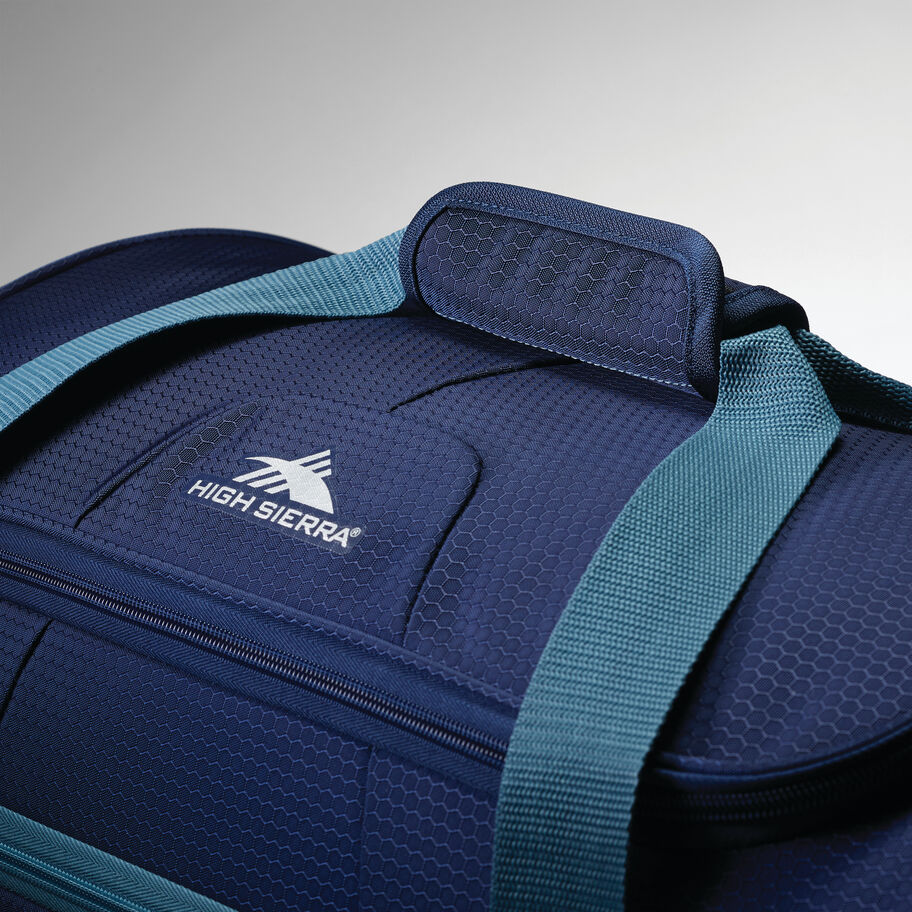 Fairlead 28" Drop Bottom Duffel in the color True Navy/Graphite Blue. image number 5
