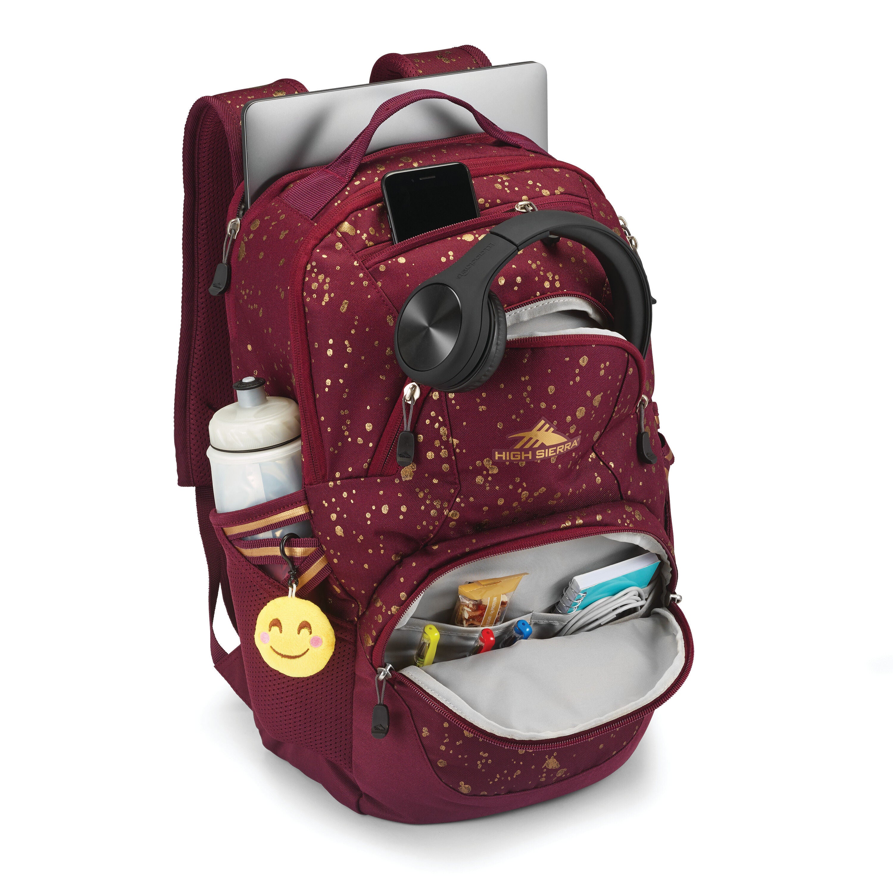 Swoop SG Backpack in the color Copper Splatter/Maroon. image number 3