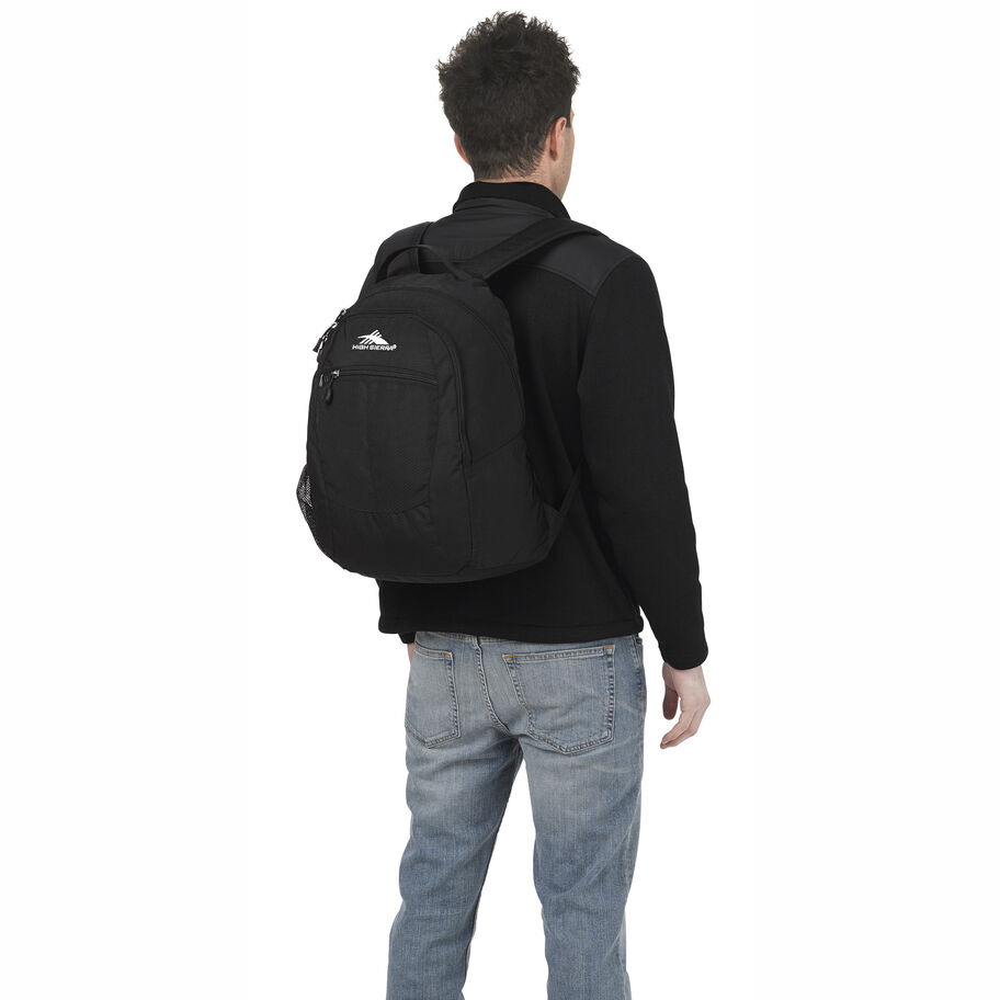 Curve Backpack in the color Black/Black. image number 3