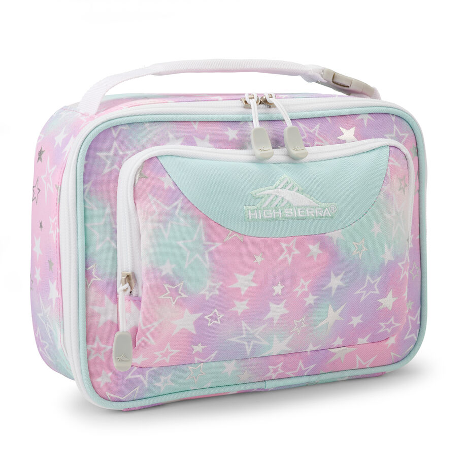 Single Compartment Lunch Bag in the color Foil Stars. image number 0