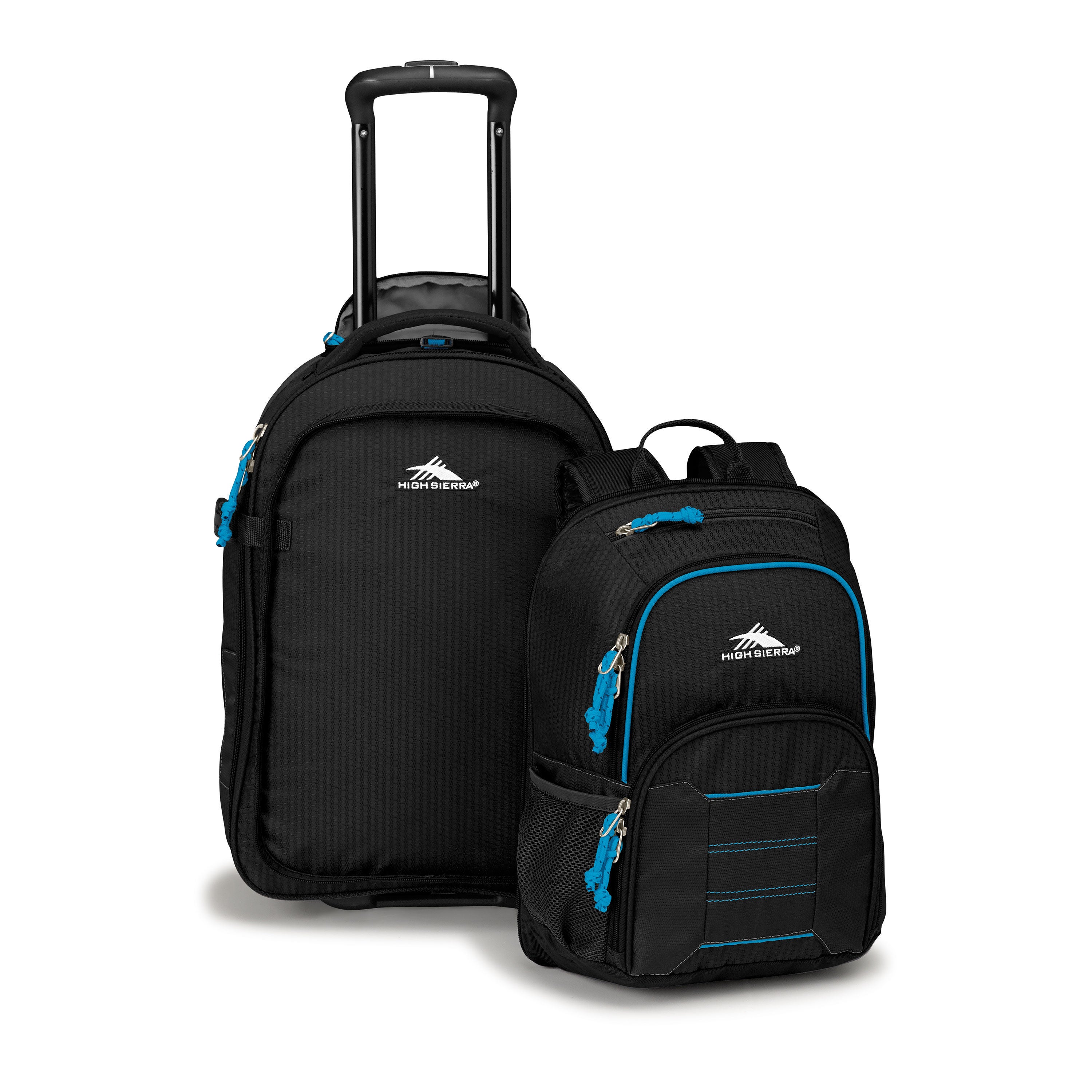 Wheeled backpack shop with daypack
