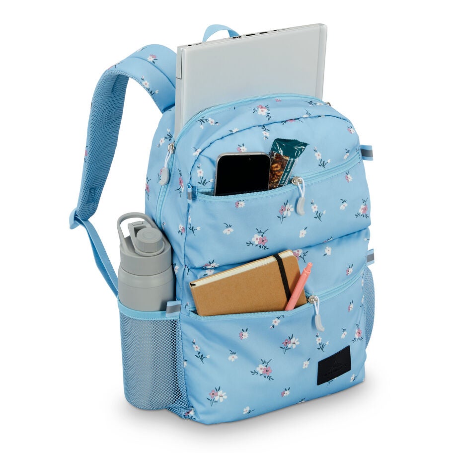 Everclass Backpack in the color Floral/Blue. image number 1