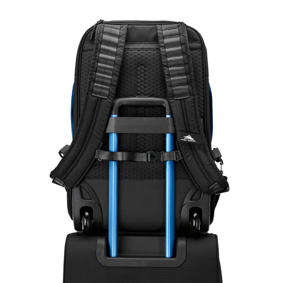 Hi-Life 3-in-1 Wheeled Backpack in the color Black/Blue. image number 6