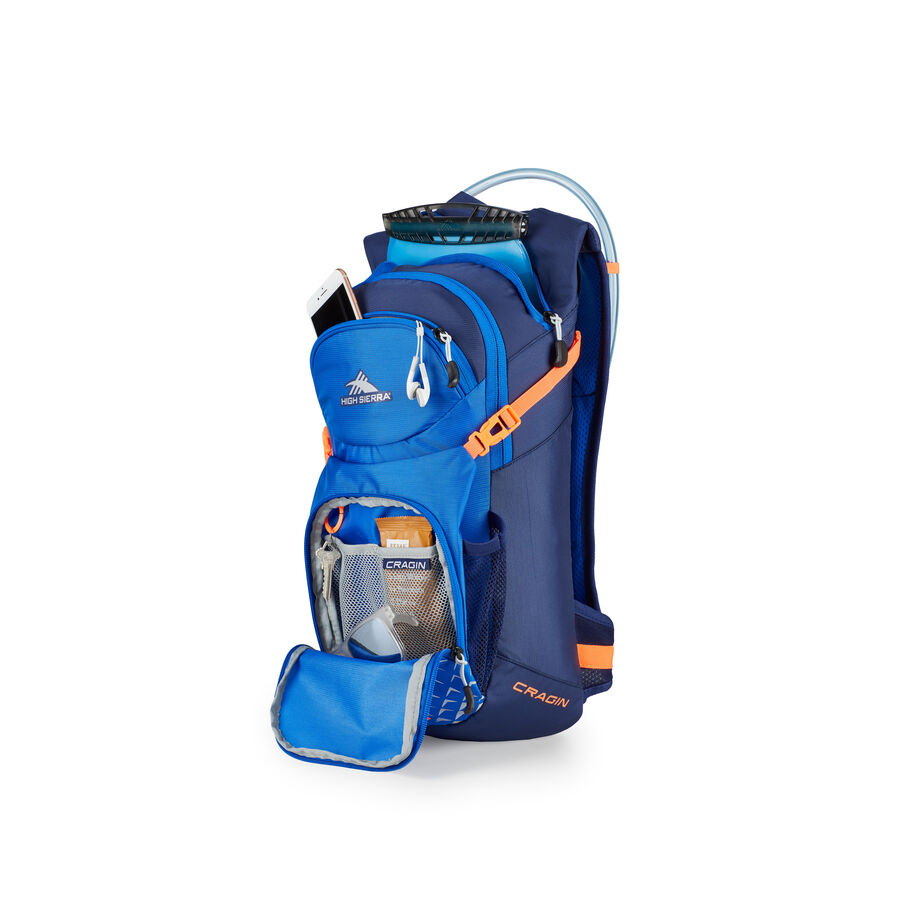 Cragin 12L Hydration Pack in the color Vivid Blue. image number 2