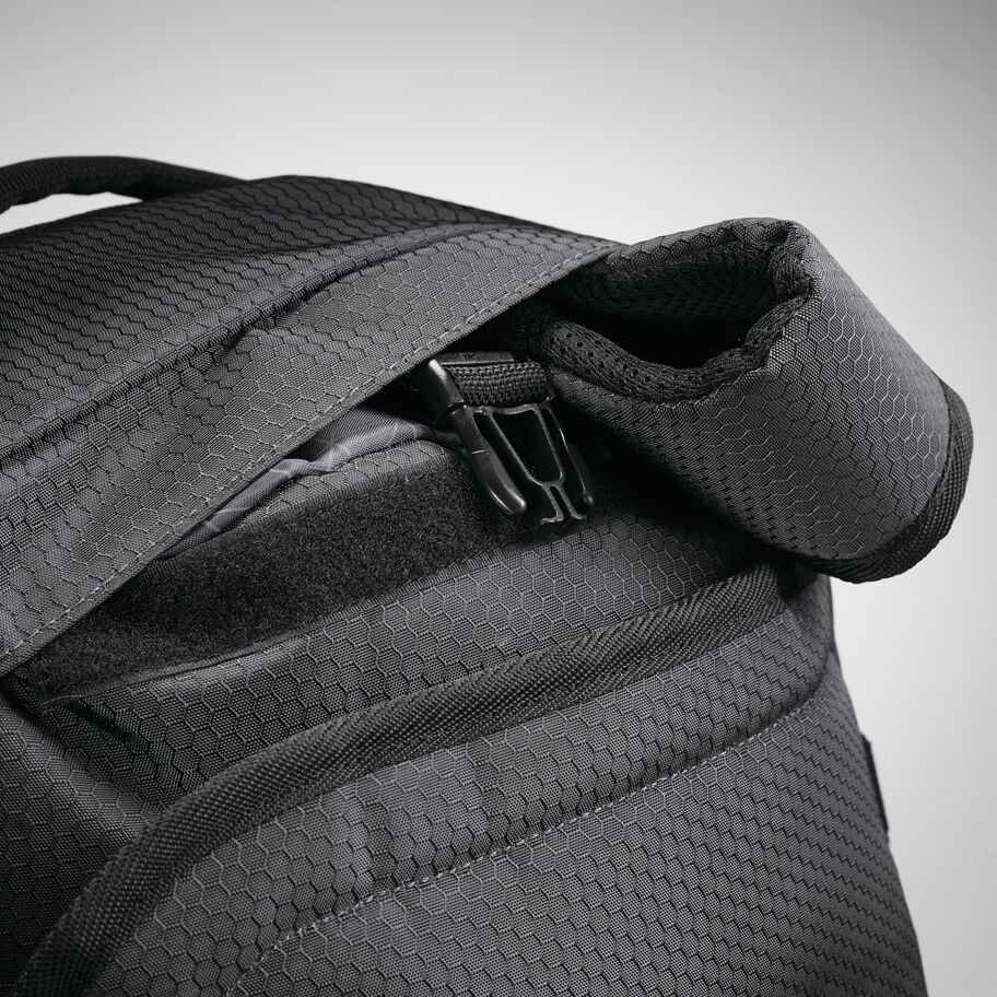 Fairlead Travel Duffel/Backpack in the color Mercury/Black. image number 5
