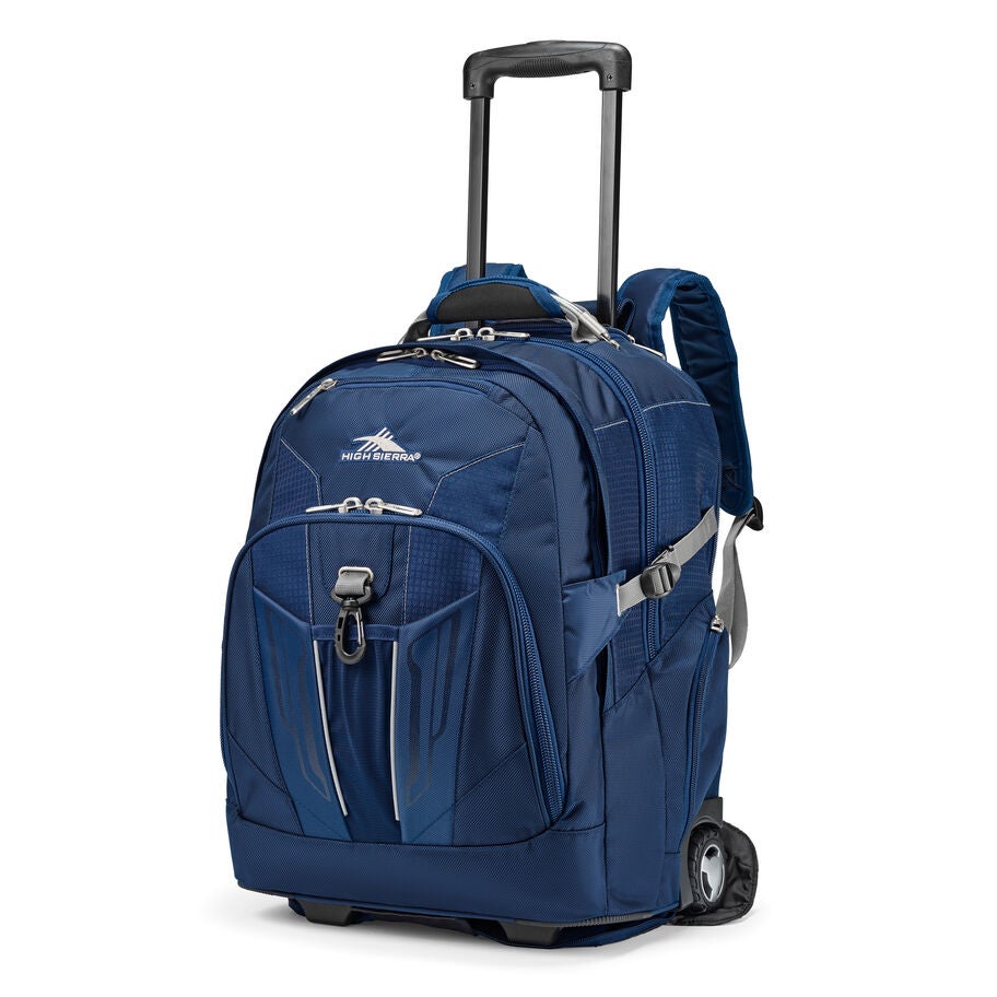 XBT Wheeled Backpack in the color True Navy/Charcoal. image number 0