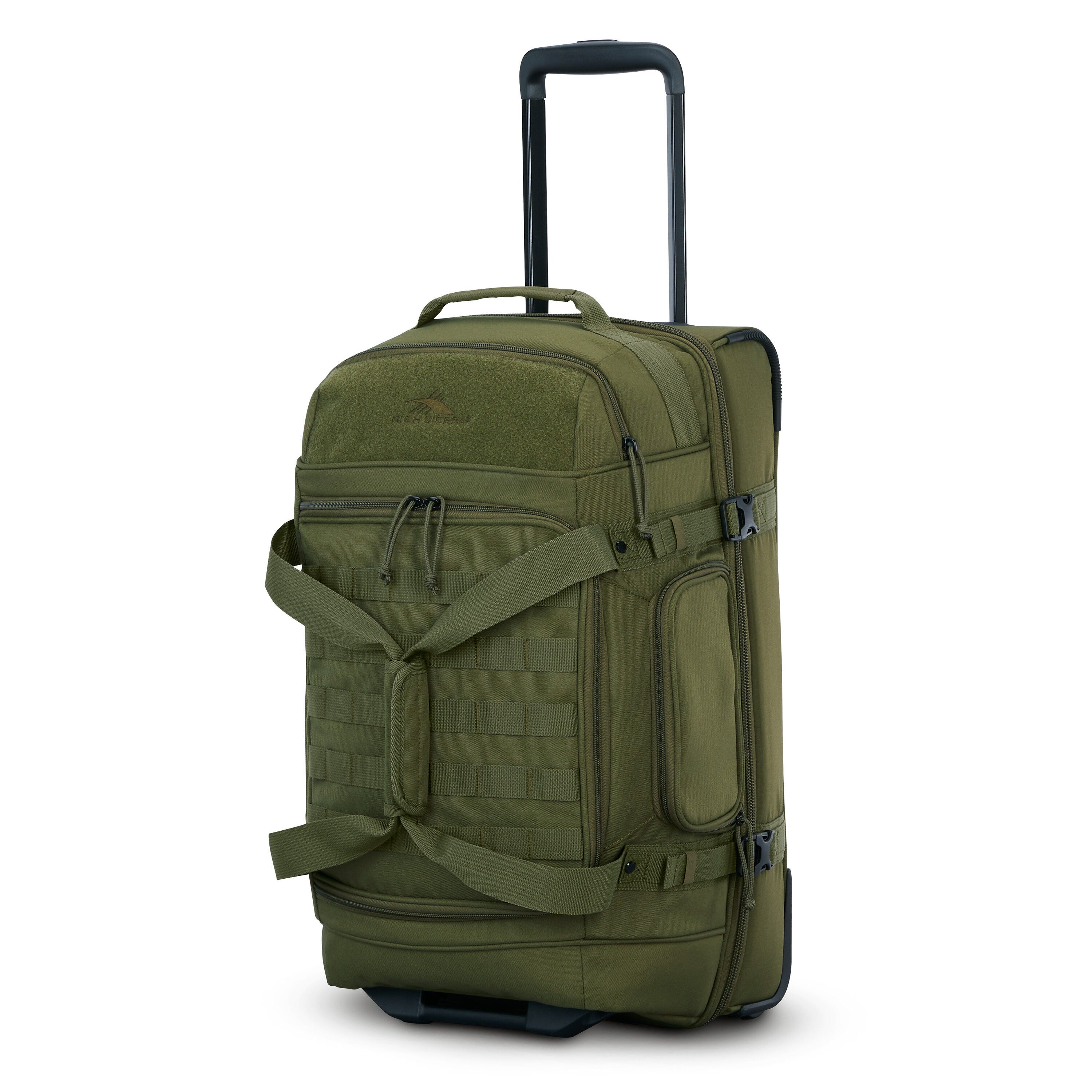 brahmin travel collection wheeled carry-on duffel bag Alpha Bravo Expandable Packing Case this bag has exterior features including a monogramable initial patch 30