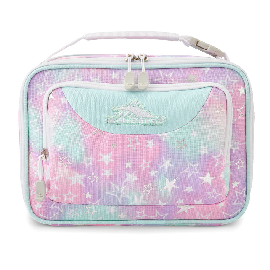 Single Compartment Lunch Bag in the color Foil Stars. image number 1